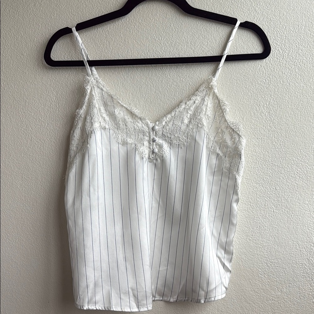 Set of 3- Elegant Lace Striped Cami Top - Picture 2 of 11